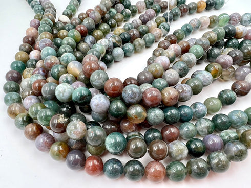 fancy jasper, 10mm round, 16" strand, one full strand, jasper gemstone beads, polished beads, round gemstones, large beads, big beads, green